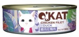 O'kat 美喵人生 [OK64&91; 無膠主食罐 雞肉佐鴨肉 80g