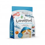 Loveabowl [LB0043&91; 無穀物龍蝦雙魚海鮮 全貓種配方 貓乾糧 1kg (淺藍)