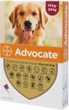 Bayer [BAOD250] Advocate 心疥爽犬用滴劑 10kg~25kg 1盒3支 (橙盒 紅)