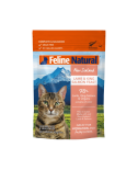 F9 Feline Natural [F9-P-LS85&91;  羊肉及三文魚 貓軟包(Pouch) 85g (粉)