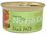 No Fish Cat 單一蛋白系列 - 鴨肉滋味(肉醬) 貓罐頭 85g [NFC85DU] (綠)
