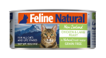 F9 Feline Naturals [K9-C- CL85&91; 貓罐頭 85G - 雞肉及羊肉 x 24罐原箱優惠