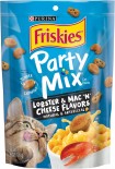 Friskies 喜躍 Party Mix 鬆脆貓小食袋裝  - 龍蝦芝士通粉 口味170g (有夾心)