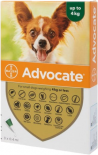 Bayer [BAOD 40] Advocate 心疥爽犬用滴劑 4kg以下 1盒3支 (橙盒 綠)