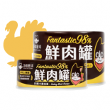 汪喵星球 [FM100 / FM110] - 貓用98%鮮肉無膠主食罐 - 田園火雞 80g