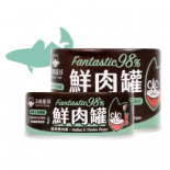 汪喵星球 [FM102 / FM112] - 貓用98%鮮肉無膠主食罐 - 鱈魚雞肉 80g