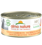 almo nature [5128&91; - HTC 150g大罐系列 Tuna & Shrimps 吞拿魚+鮮蝦 貓罐頭 150g x 24罐原箱優惠