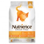 Nutrience 天然無穀物火雞+雞+鯡魚全貓配方 - 5 kg [C2542] (白底橙)(2 x 2.5kg) 另送 CatWater pH Balance 貓貓飲用水 500ml 2支