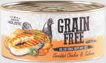 Absolute Holistic Grain Free (Cats) Shredded Chicken & Salmon 無穀物肉汁貓罐頭 (無穀雞肉+三文魚) 80g x 24罐原箱優惠 [AH3979&91;