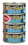 AIXIA 大滿足！黑罐(紅肉貓罐) [KMA4-2&91; 白飯魚+鰹魚味 155g (藍) x 4罐原條優惠