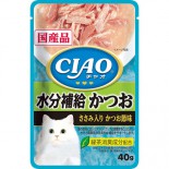 斷貨 預訂預5月中返貨 CIAO袋裝貓濕糧 IC-329 水份補給 鰹魚配雞肉 (木魚味) 40g