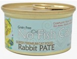 No Fish Cat 單一蛋白系列 - 兔肉滋味(肉醬) 貓罐頭 85g [NFC85RA] (藍)