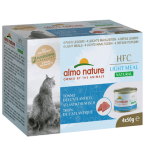 almo nature [550MEGA] - HFC Natural *Light Meal* - Atlantic Ocean Tuna 大西洋(吞拿魚) 健怡貓罐頭  4 x 50g (一盒4罐)