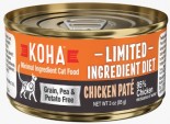 KOHA Limited Ingreduebt Diet 低敏貓罐系列  - 單一蛋白雞肉主食貓罐 3oz [KC3CH]