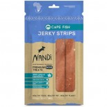 Nandi [NA029&91; 天然無穀物功能性狗小食 - 三文魚鱒魚肉片 Jerky Cape Fish 150g