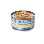 Astkatta - Tuna & Chicken & Pumpkin - 吞拿魚加雞肉及南瓜 *泌尿系統友善*配方 貓罐頭 80g (淺藍)