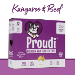 *多買優惠 Proudi 急凍生肉貓糧 牛+袋鼠 1.08kg x 6盒同款優惠 平均每盒$175