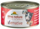 Almo Nature [5451&91; - Alternative罐裝貓罐頭 70g 火腿+帕瑪森芝士