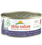 almo nature [5131&91; - HTC 150g大罐系列 Chicken, Ham & Tuna 雞肉+火腿+吞拿魚貓罐頭 150g x 24罐原箱優惠