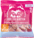 Mush [MVPET500] - DUO+ CAT&KITTEN® 守護系列**急凍**貓糧 雞+牛 500g (桃紅色)