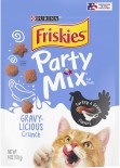 *即將停產,尚餘少量* Friskies 喜躍 Party Mix 鬆脆貓小食袋裝Gravy-Licious - 醬汁火雞味 170g (淺藍)