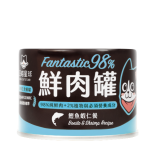 汪喵星球 [FM121&91; - 貓用98%鮮肉無膠主食罐 - 雞肉鰹魚蝦仁 165g *大罐*