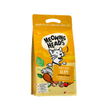 Meowing Heads [MHF3] - 無穀物全天然成貓體重控制及室內貓配方 Fat Cat Slim 3kg (1.5 kg x 2) (黃色)［新包裝。新配方］