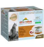 almo nature [555MEGA] - HFC Natural *Light Meal* - Tuna and Chicken 吞拿魚+雞肉 健怡貓罐頭  4 x 50g (一盒4罐)